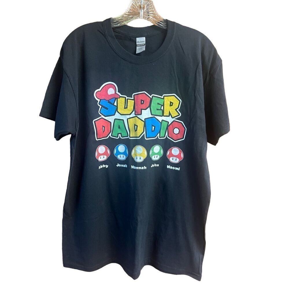 Super Daddio Super Mario  Tee Shirt Sz L NWOT